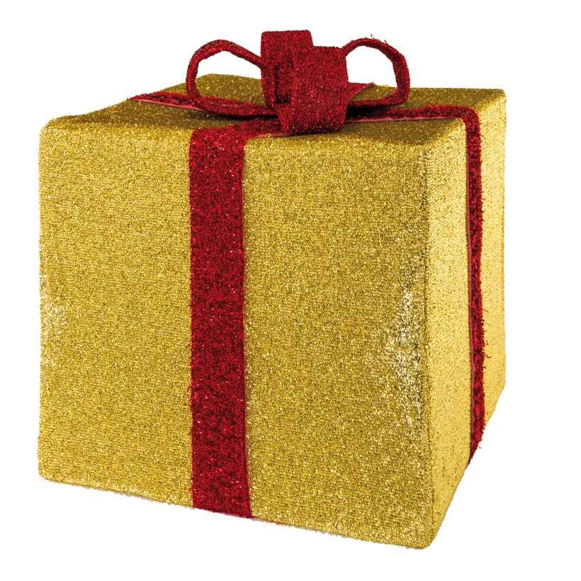 Gift box, 40x40x35cm foldable frame, cover made of polyester, with hanger