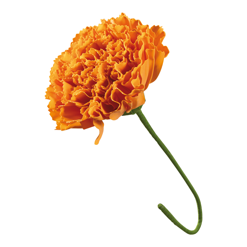 Blomhuvud "Paraply" 60cm Ø 40cm, Komplettlänge : 80cm mit geradem Stiel av skum flexibel, med 40 cm skaft