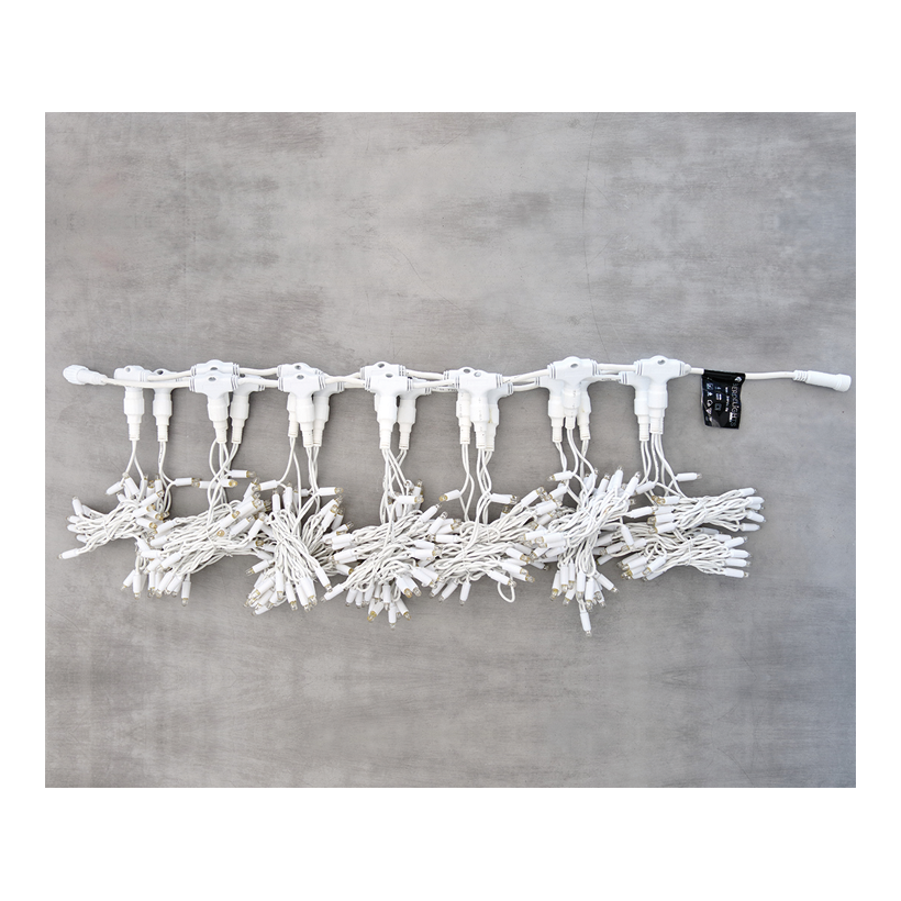 LED-gardin, 150x200cm 300 LEDs avstånd mellan lysdioder: 10 cm för utomhusbruk, IP44, 10x kopplingsbar, fall 1,5m