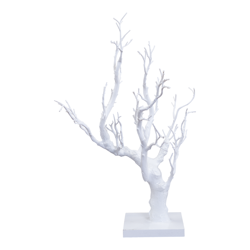 Korallträd, 45cm Holzfuß: 12x12x1,5cm av trä/plast