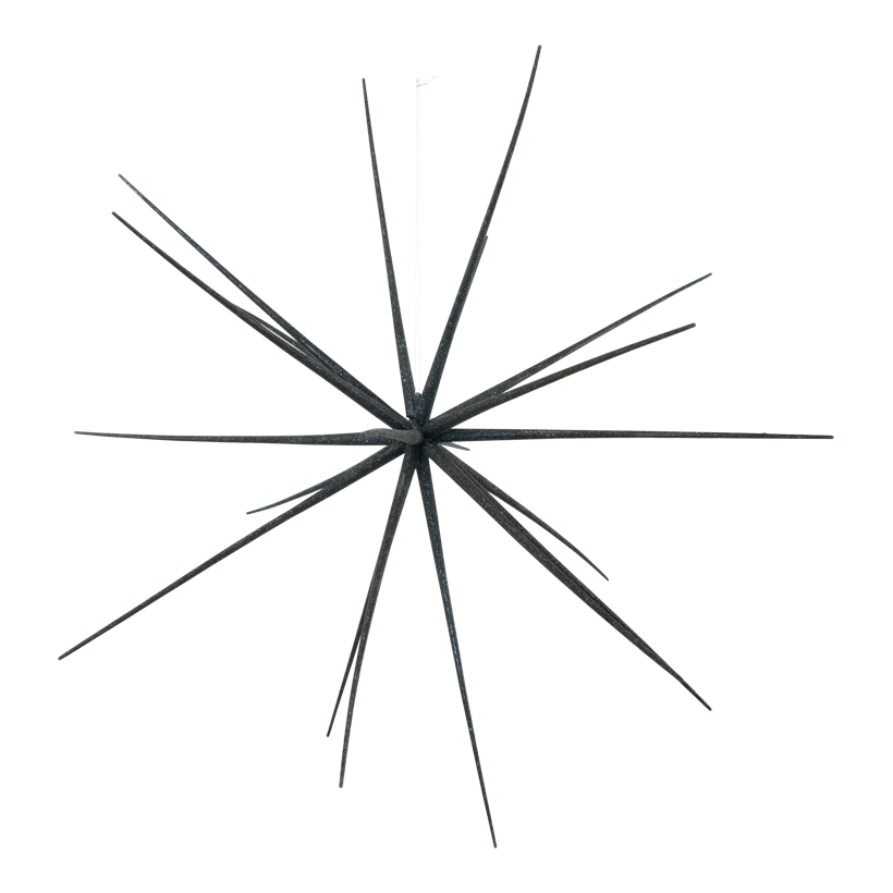 Sputnik stjärna, Ø 55cm tillverkad av plast med glitter, för montering