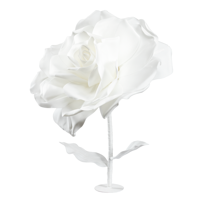 Ros med metallfot Ø 60cm Gesamtlänge: 80cm, Metallfuß: Ø 13cm, av foam/metall