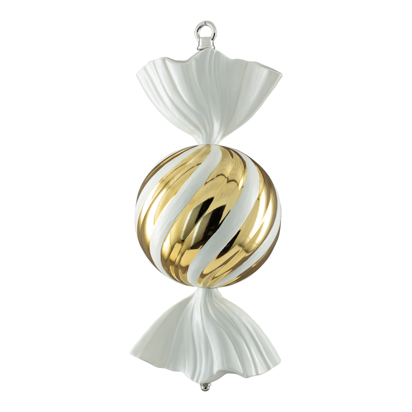 Godis, 30cm av plast rund, med hängare