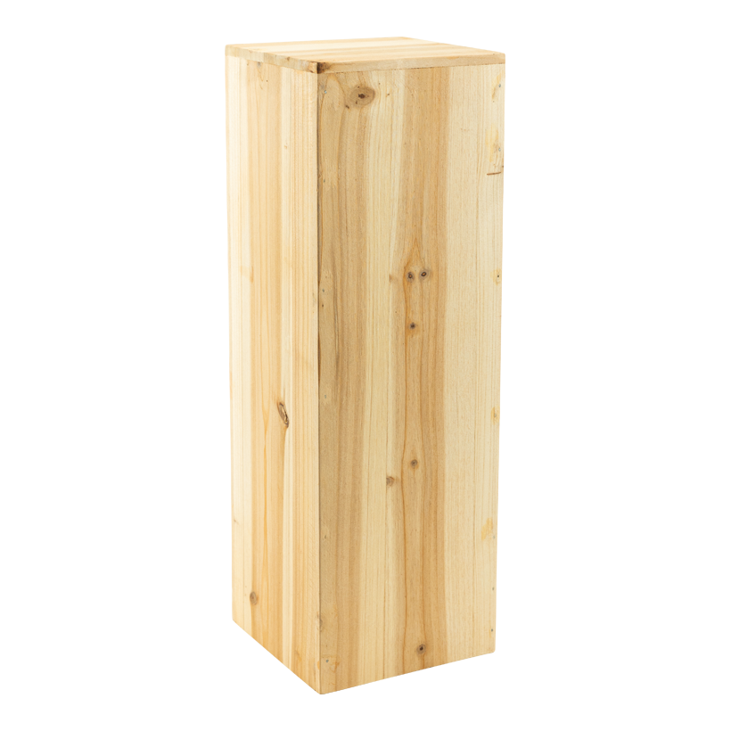 Podie 15x15x45cm kvadrat av trä, med öppning