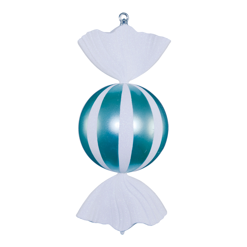 Godis, 47cm Ø 20cm av plast rund, glitter, med hängare