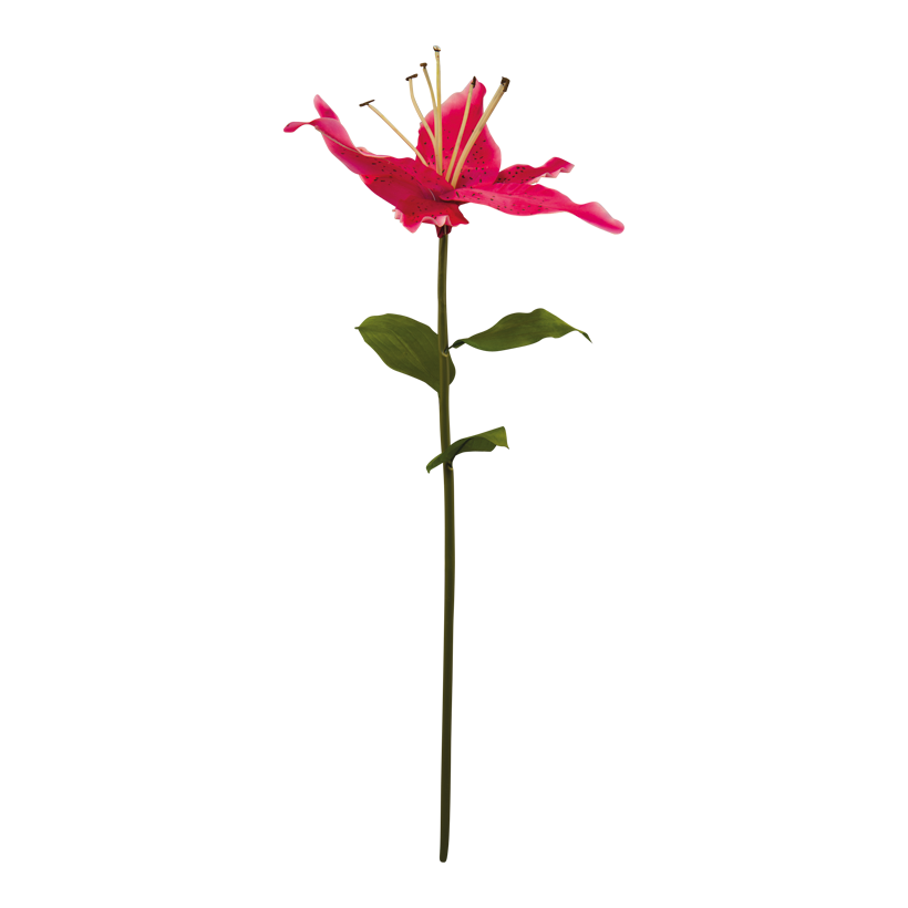 Lilja med stam 100cm Blüte Ø 36cm, av konstsilke/plast
