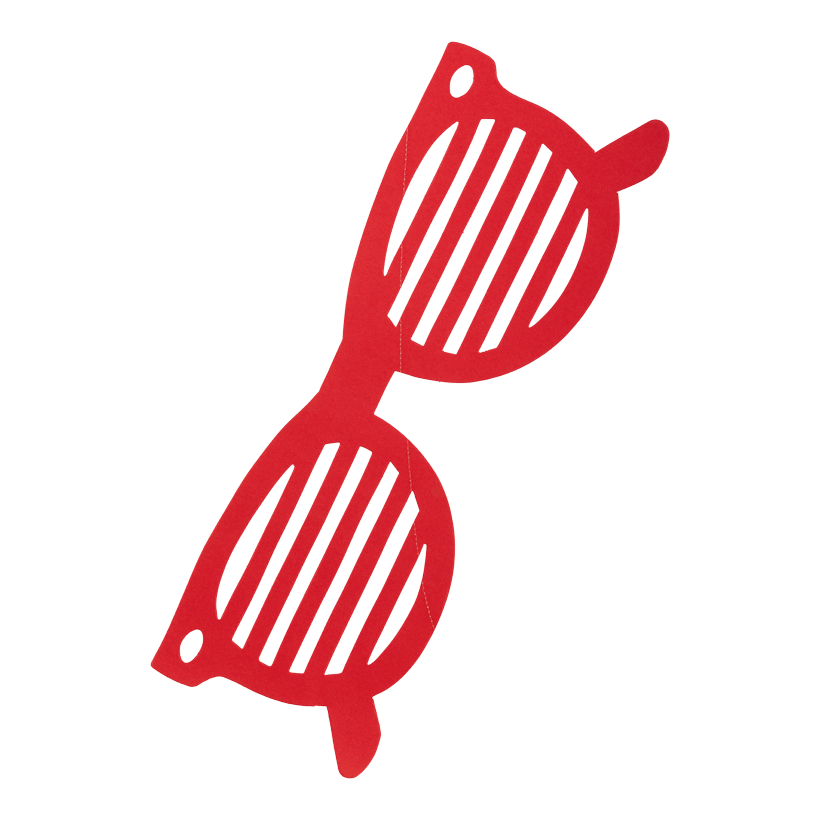 Solglasögon 23x67cm, gjord av kartong dubbelsidig, flamskyddad enligt B1