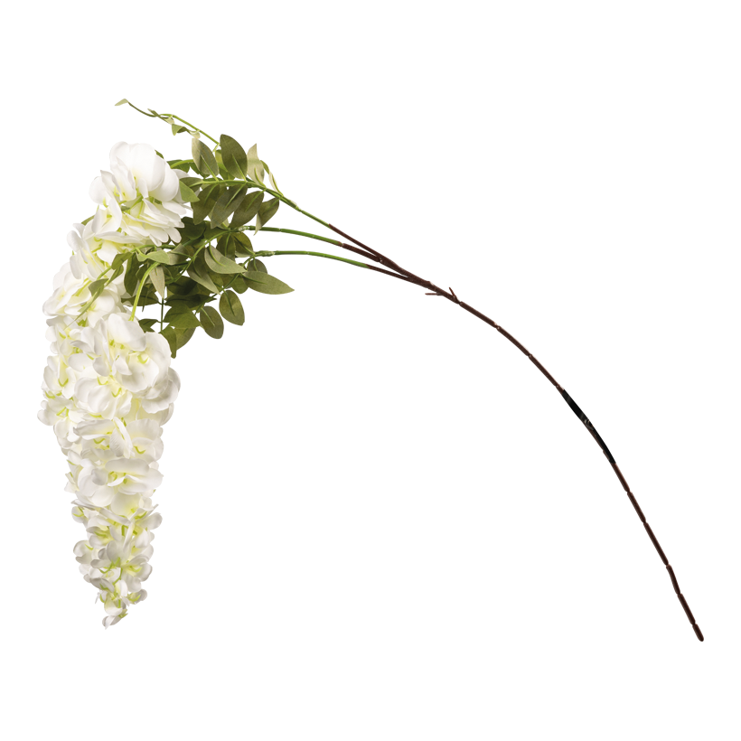 Wisteriakvist 100cm Stiel: 47cm 3-sidig av plast/konstsilke, flexibel