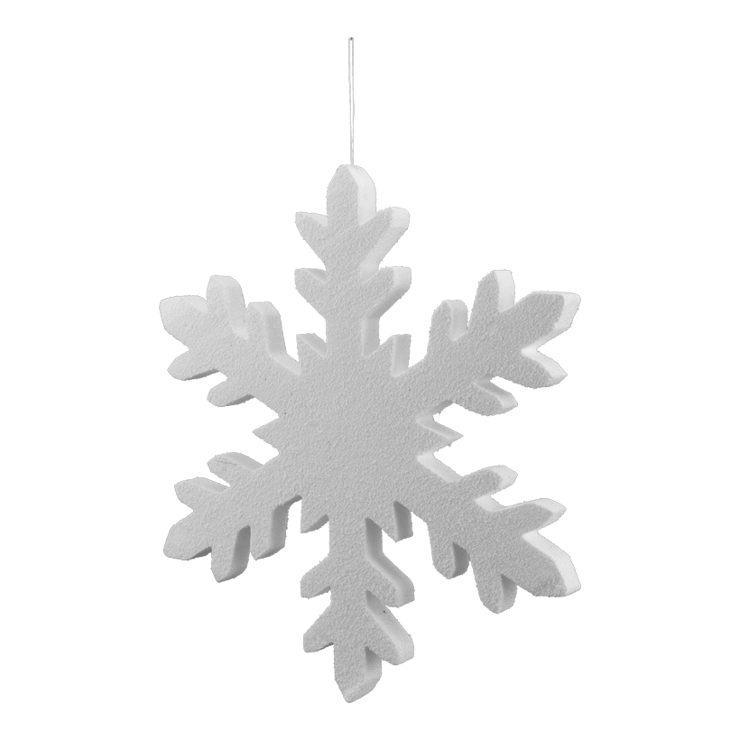 Snöflinga, 40cm av frigolit att hänga