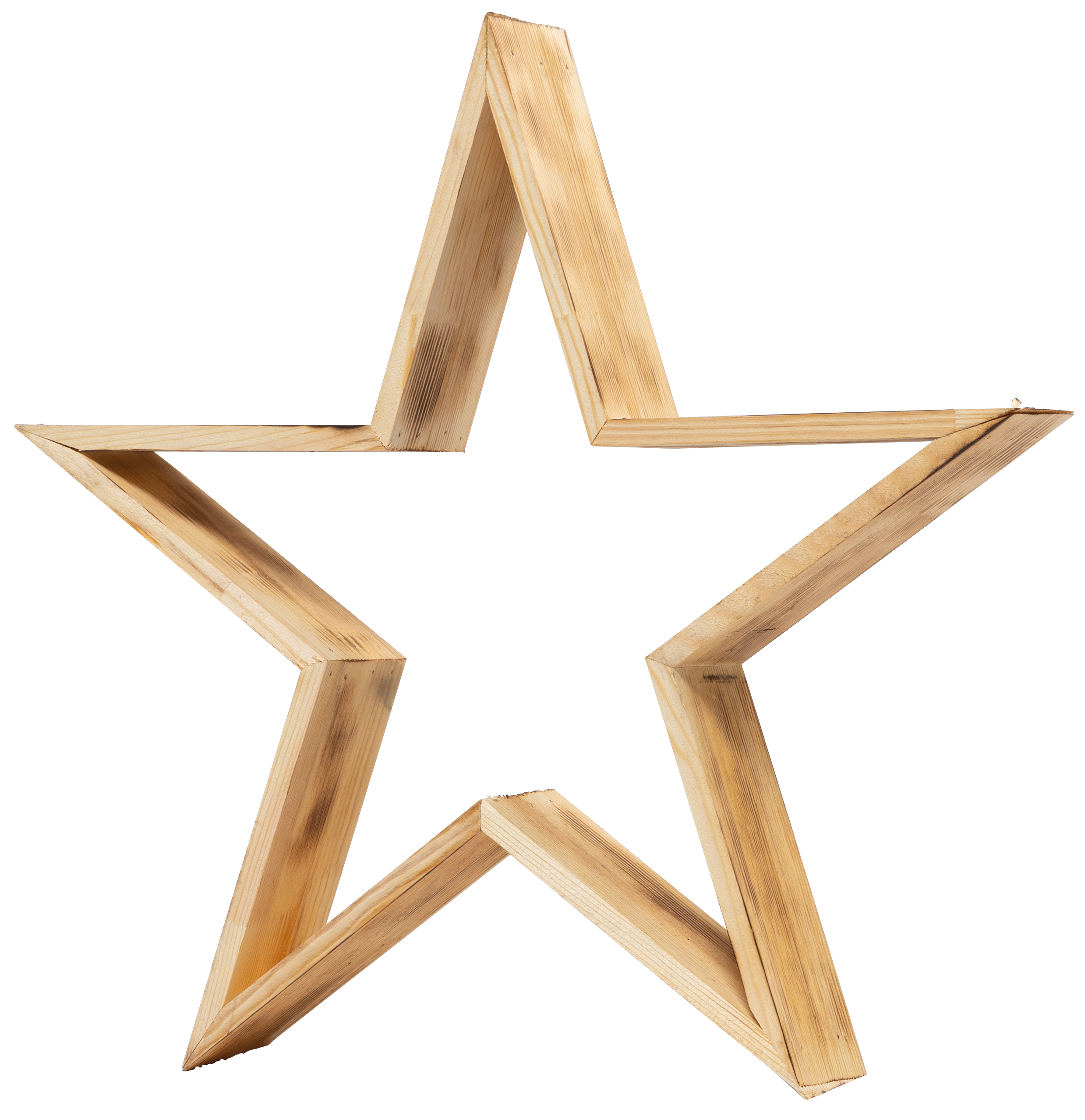 Trästjärna, 50x50x8cm självstående