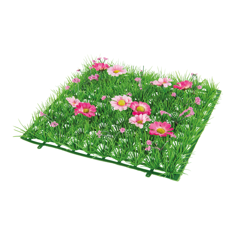 Gräsplattor "Anemoner" 25x25cm, PVC konstsilke