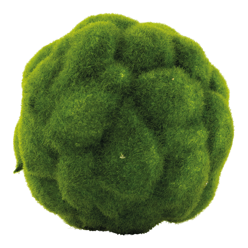 Mossbollar 10cm av frigolit/plast flockades