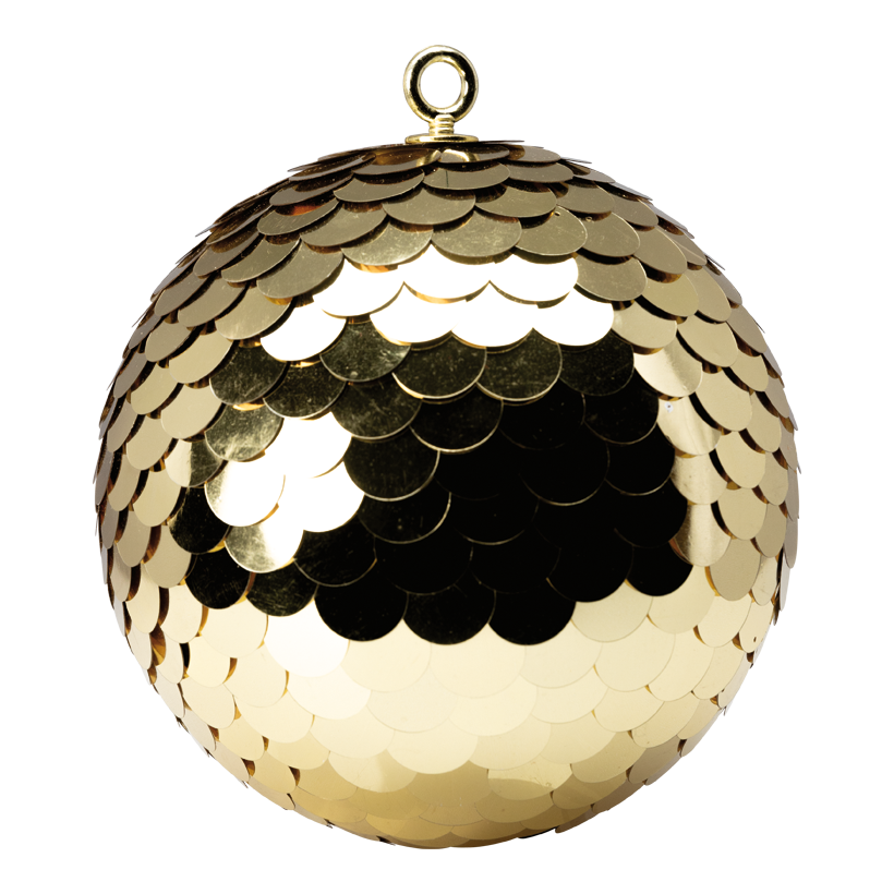 Ball with plates, Ø 20cm out of styrofoam/plastic, with hanger