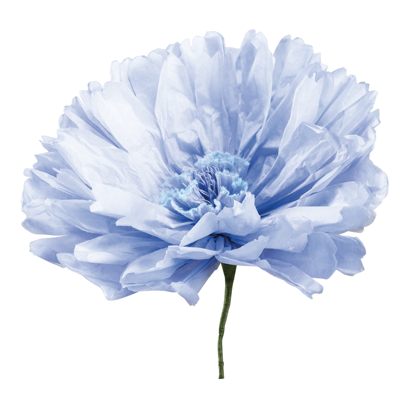Blomma med kort stam Ø 30cm Stiel: 12cm av papper flexibel