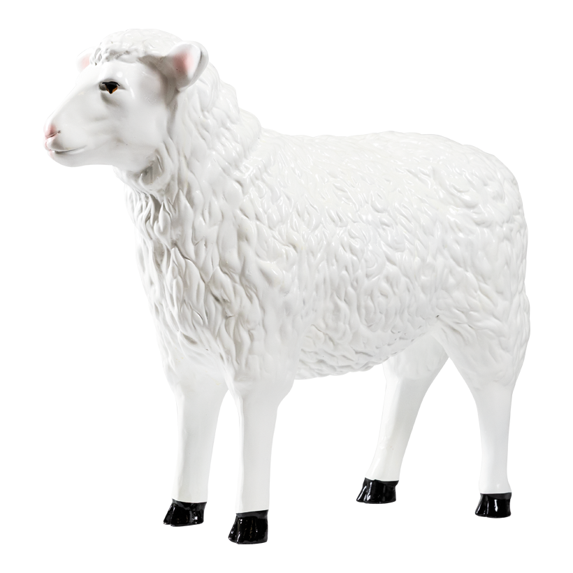 Får 77x27x64cm av polyresin stående, vädertålig