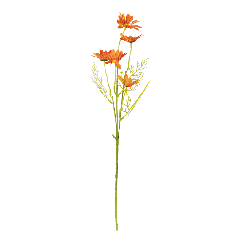 Daisy on stem, 50cm Stiel: 28cm 5-fold, out of artificial silk/ plastic, flexible