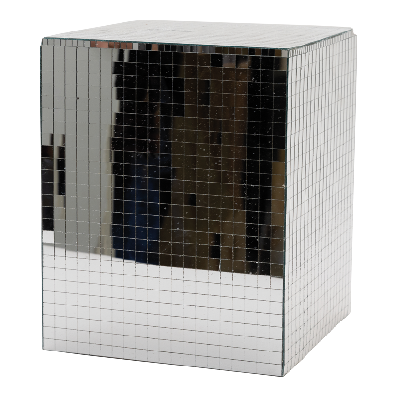 Mirror cube, 25x20x20cm out of styrofoam, rectangular