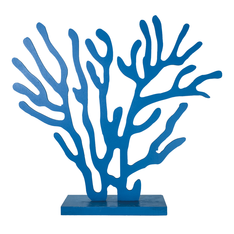 Korall 52x46cm stående 2-delad, med bottenplatta, av trä