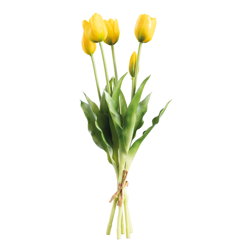 Tulpan bunt 40cm Stiel: 35cm 5-sidig av konstgjord siden/plast, flexibel, verklig touch