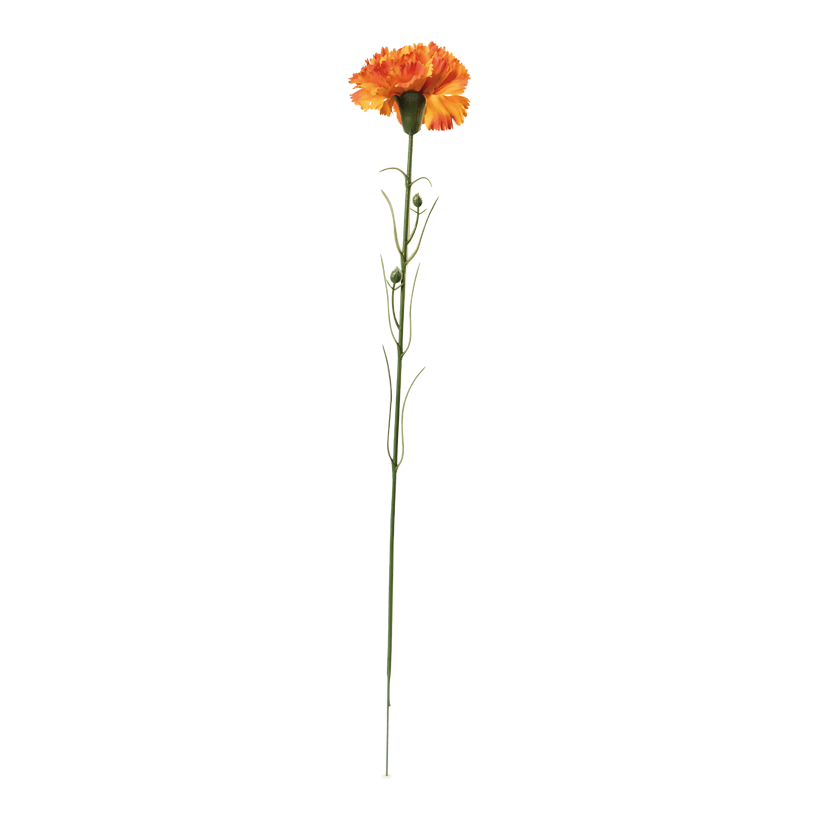 Carnation on stem, 50cm Ø 8cm out of artificial silk/ plastic, flexible
