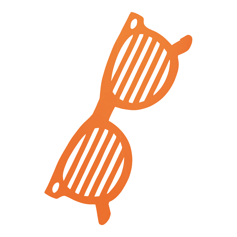 Solglasögon 23x67cm, gjord av kartong dubbelsidig, flamskyddad enligt B1