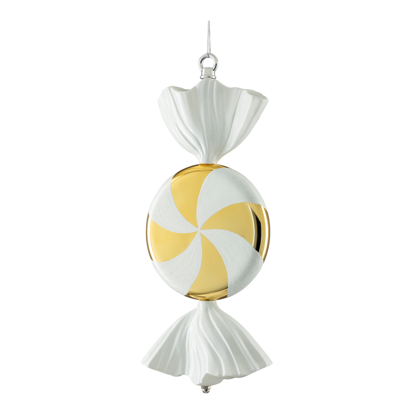 Godis, 35cm av plast platt, med hängare