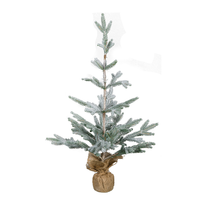 Christmas tree, 70cm snowed, in jute bag, 100% PE-tips