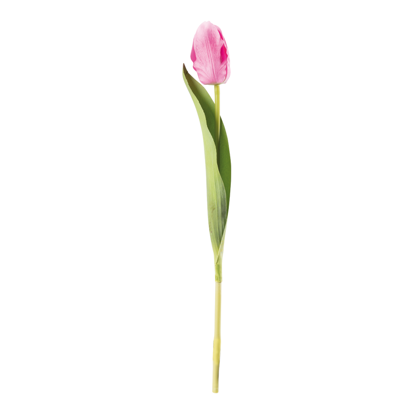 Tulip on stem, 36cm Ø 4cm Blüte out of plastic/artificial silk, flexible, real-touch effect