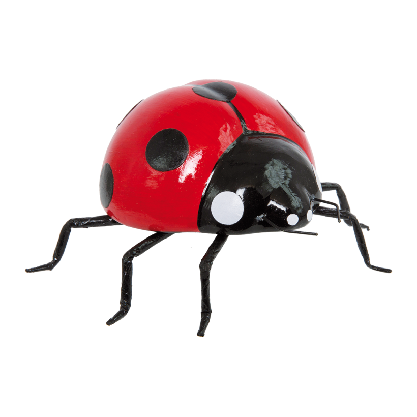 Nyckelpiga 12x10cm, frigolit täckt med papper