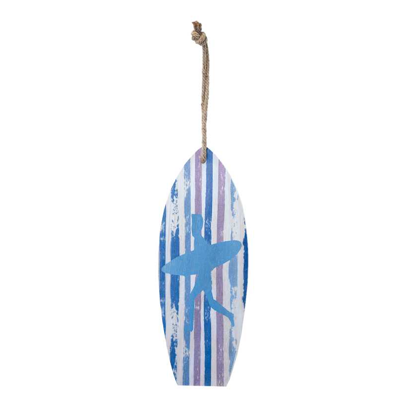 Surfbräda H: 60cm B: 22cm med rephängare motiv 2, av trä