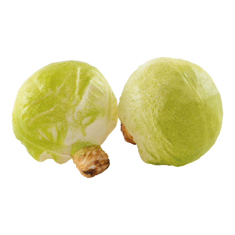 # White cabbages, 13x12cm 2 pcs., out of plastic, in bag