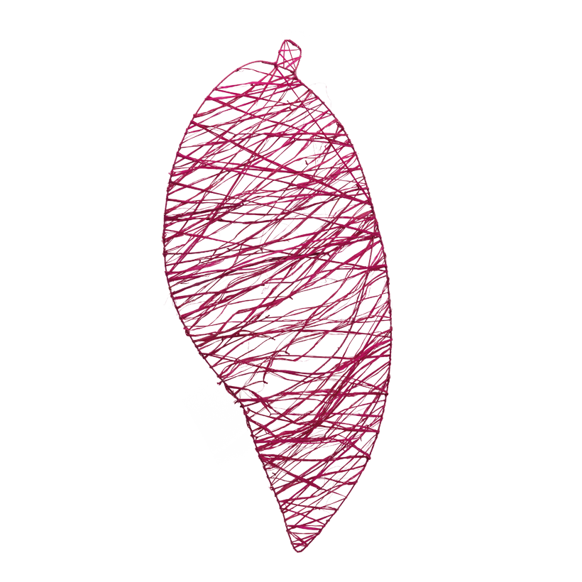 Blad av strå 90x40cm av naturmaterial/material platt