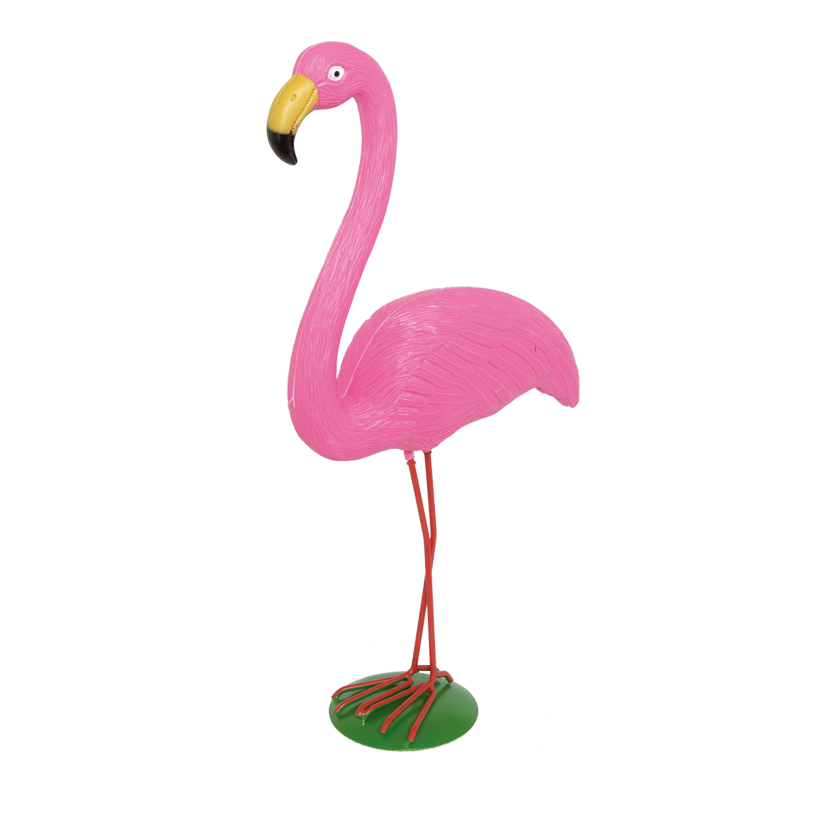 Flamingo 54x26cm, huvudet upp plast