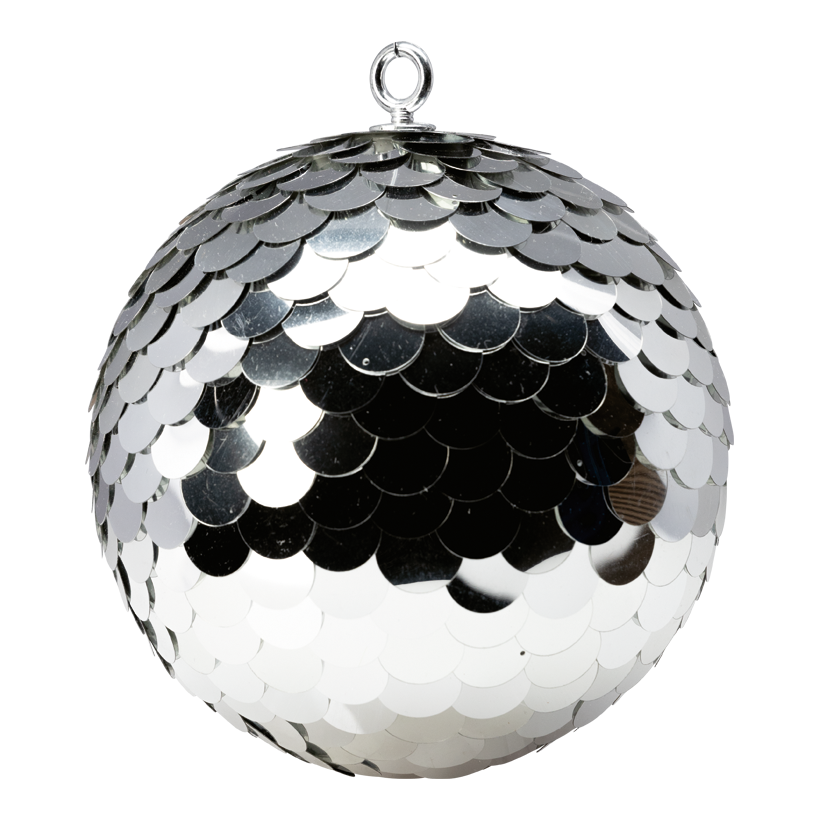 Ball with plates, Ø 20cm out of styrofoam/plastic, with hanger