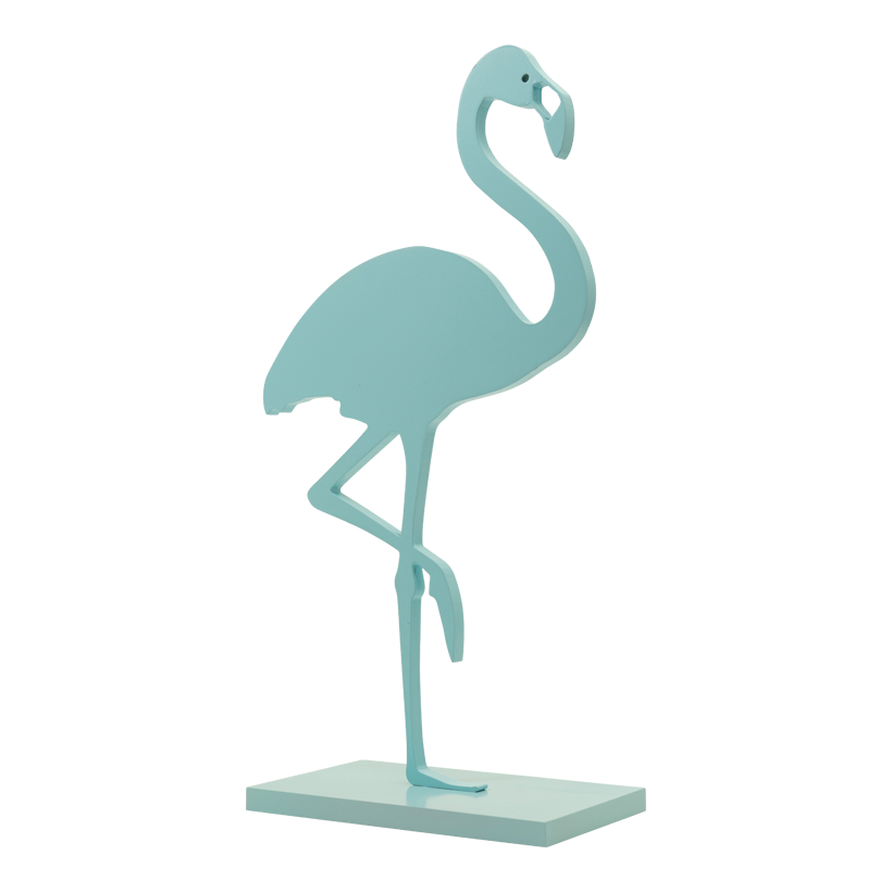Flamingo på bottenplatta 50x25cm Dicke: 12mm ur MDF