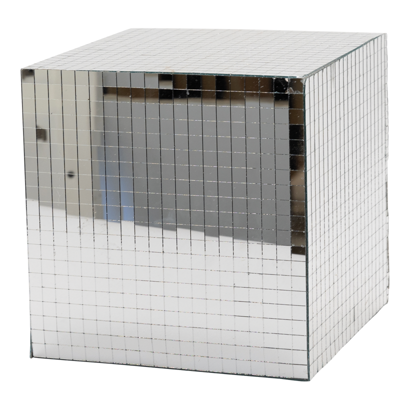 Mirror cube, 30cm out of styrofoam