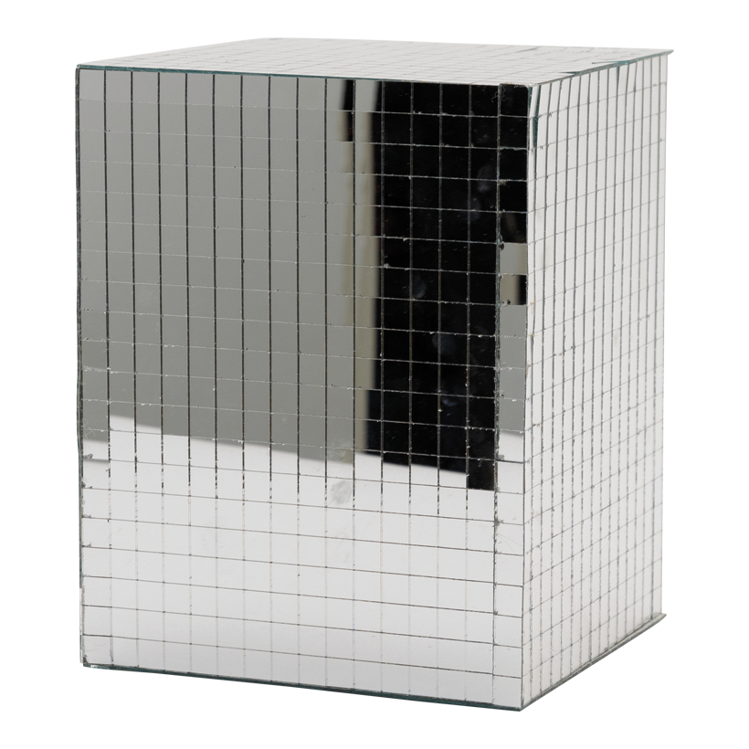 Mirror cube, 30x25x25cm out of styrofoam, rectangular