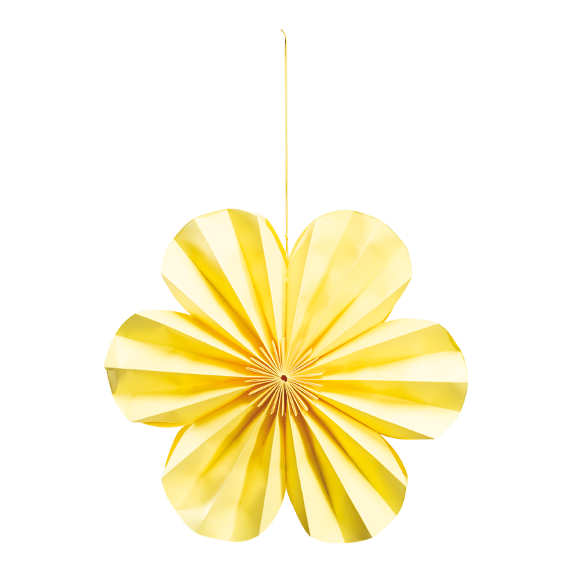 Blomma av papper Ø 30cm vikbar, men magnetstängning, för upphängning