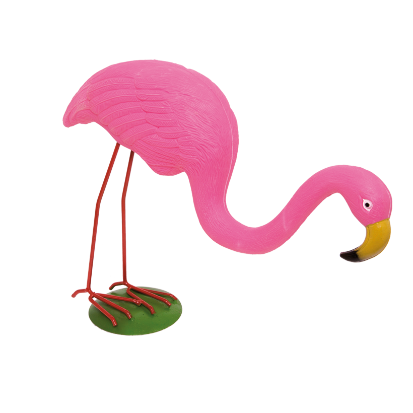 Flamingo 40x33cm, huvudet ner plast