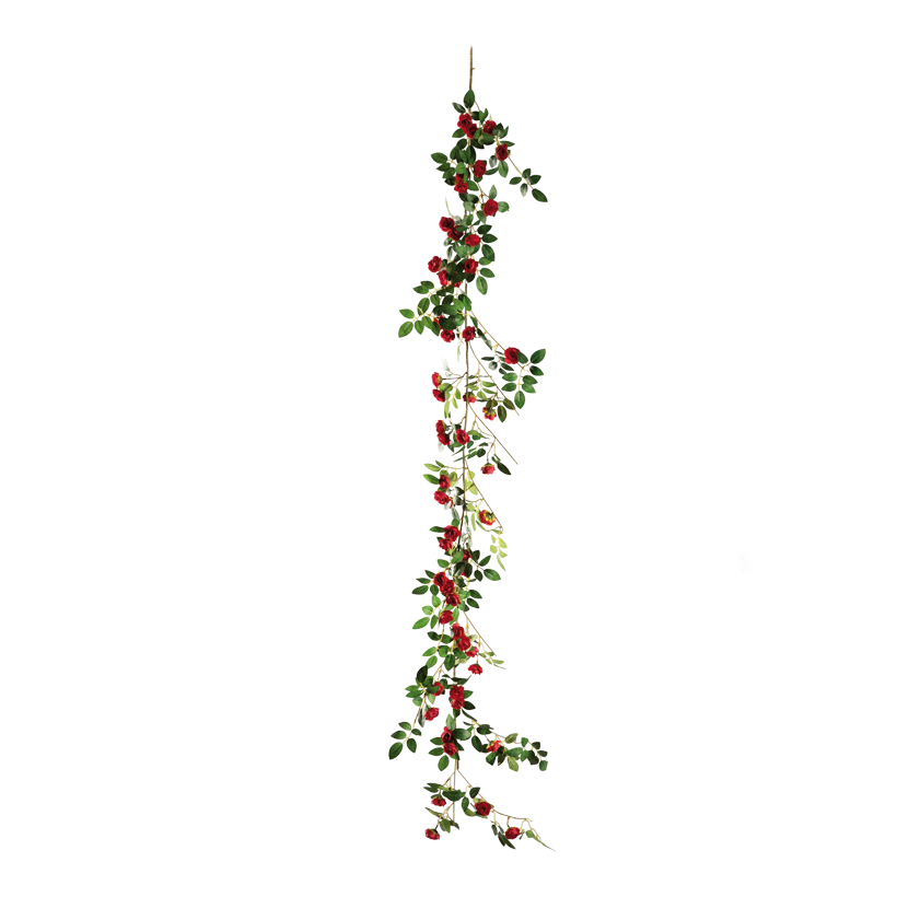 Rosgirlang, 188cm Ø 3,5cm med 54 rosor, av plast/konstsilke