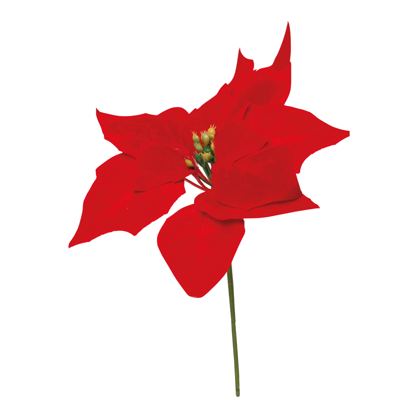 Julstjärna på pinne, Ø 20cm, konstsilke