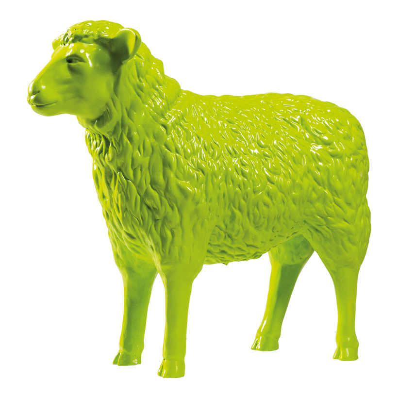Får 77x27x64cm av polyresin stående, vädertålig
