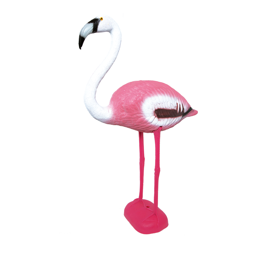 Flamingo, stående 83x60x20cm, plast