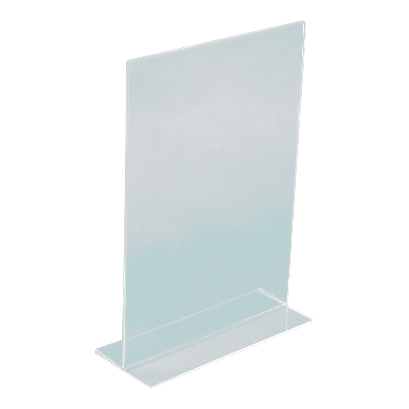 T-ställ A4, 30x21x6cm, porträttformat plexiglas