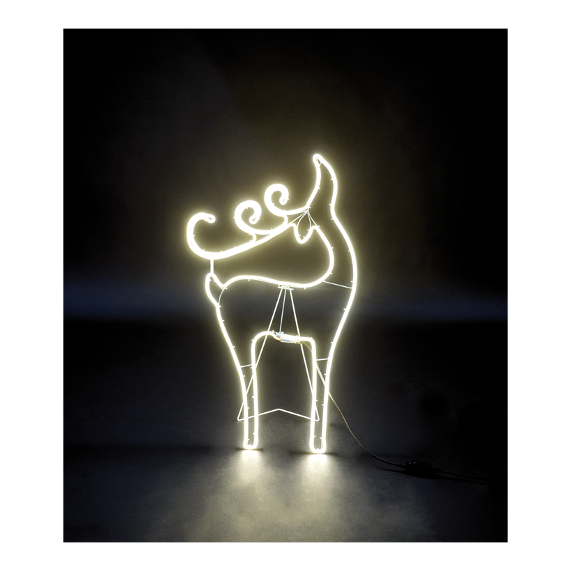 Neonformad "ren", 85x50cm 120 lysdioder 230V, IP44-kontakt för utomhusbruk, 1,5m nätsladd