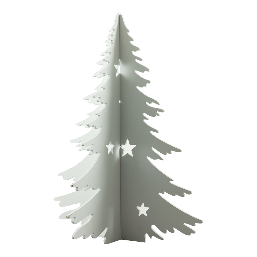 Christmas tree with star contours, 3D 60x45cm Dicke: 6mm 2-parts, out of MDF, self-standing