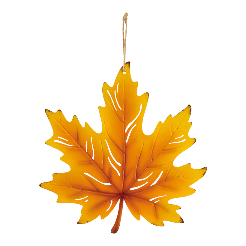 Lönnlöv 28x27cm av metall enkelsidig, med hängare