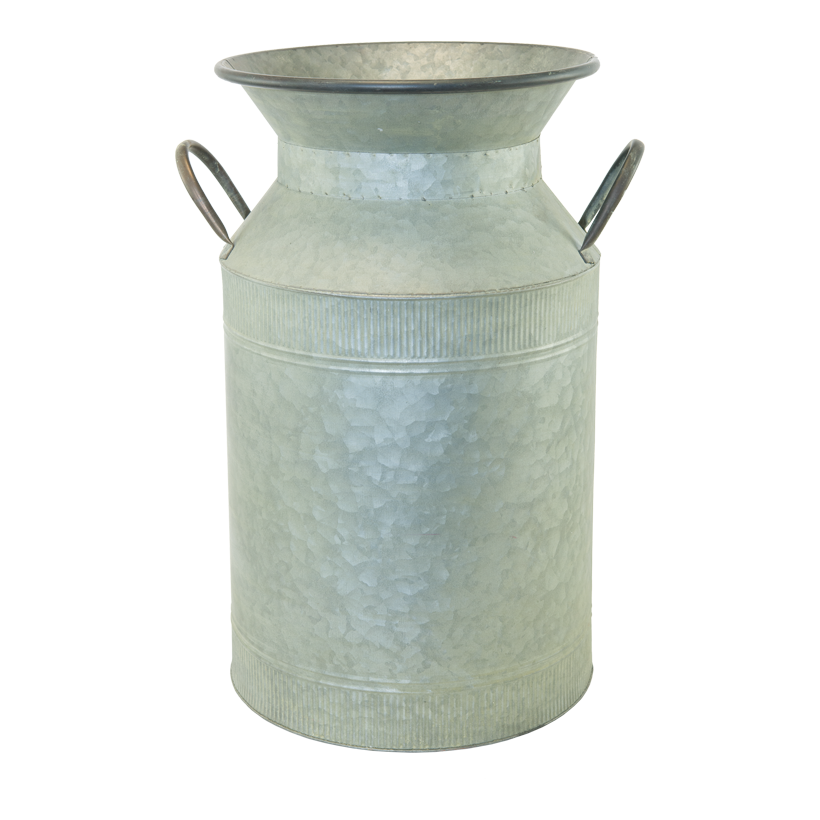 Mjölkkanna, 52x37x25cm gjord av järnplåt med handtag