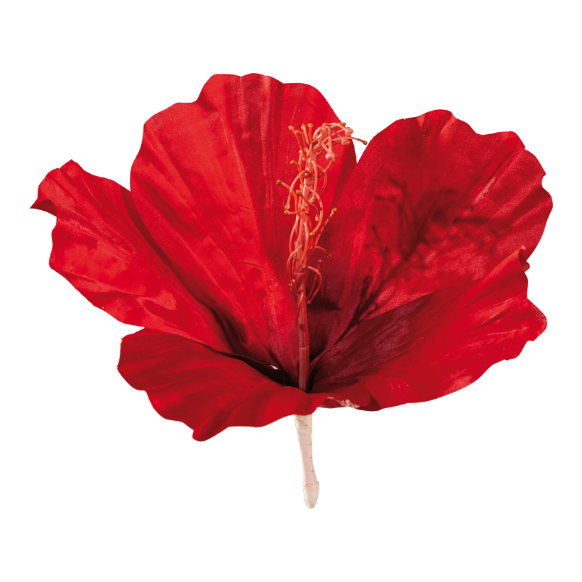 Hibiskus huvud, 30cm Stiel: 9cm av konstsilke