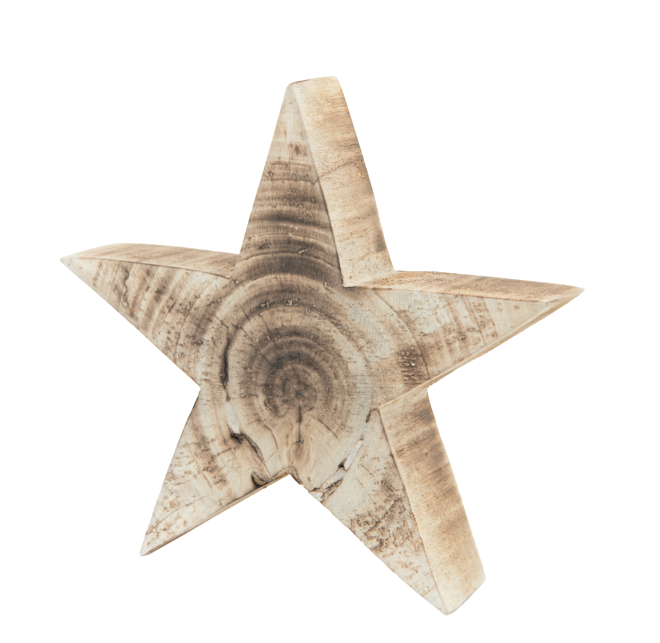 Stjärna, 20x20x4cm gjort av trä självstående